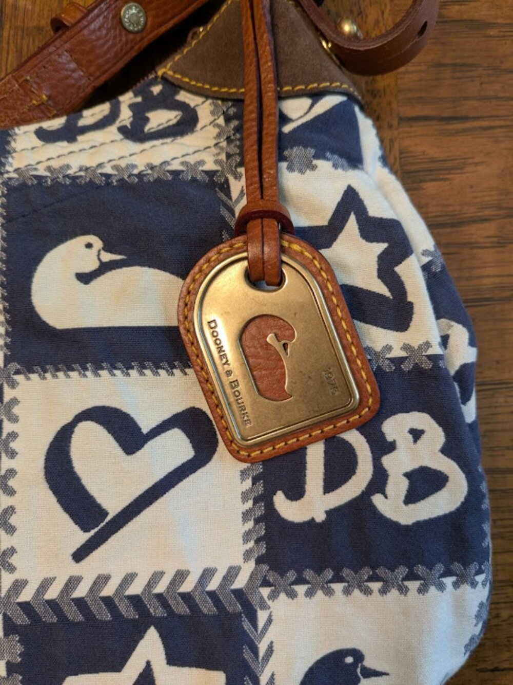 Dooney & Bourke Patchwork Hobo Bag - Picture 3 of 4